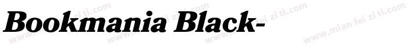 Bookmania Black字体转换